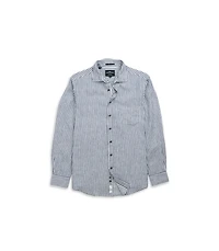 Rodd Gunn Men's Port Charles Linen Long Sleeve Slim Fit Shirt