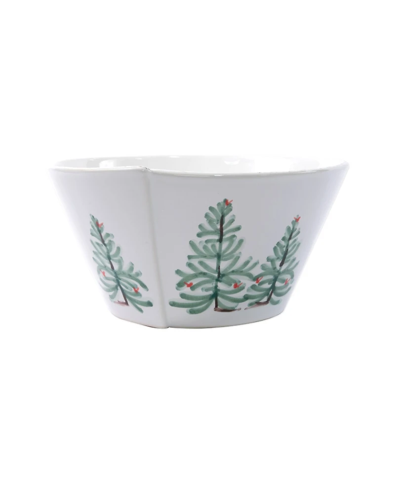 Vietri Lastra Holiday Medium Stacking Serving Bowl