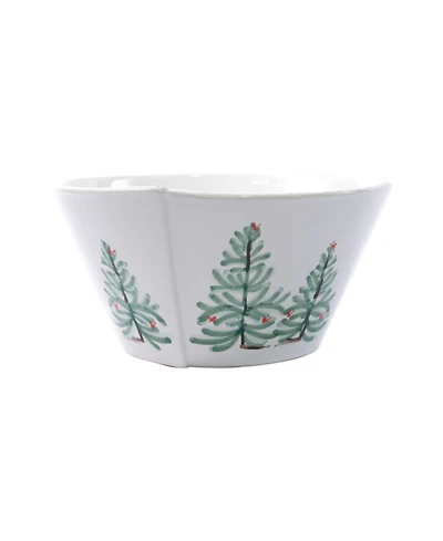 Vietri Lastra Holiday Medium Stacking Serving Bowl