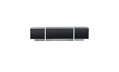 Tv Stand for TVs Up to 80” – Modern Rectangular Entertainment Center with Sleek Storage Shelves