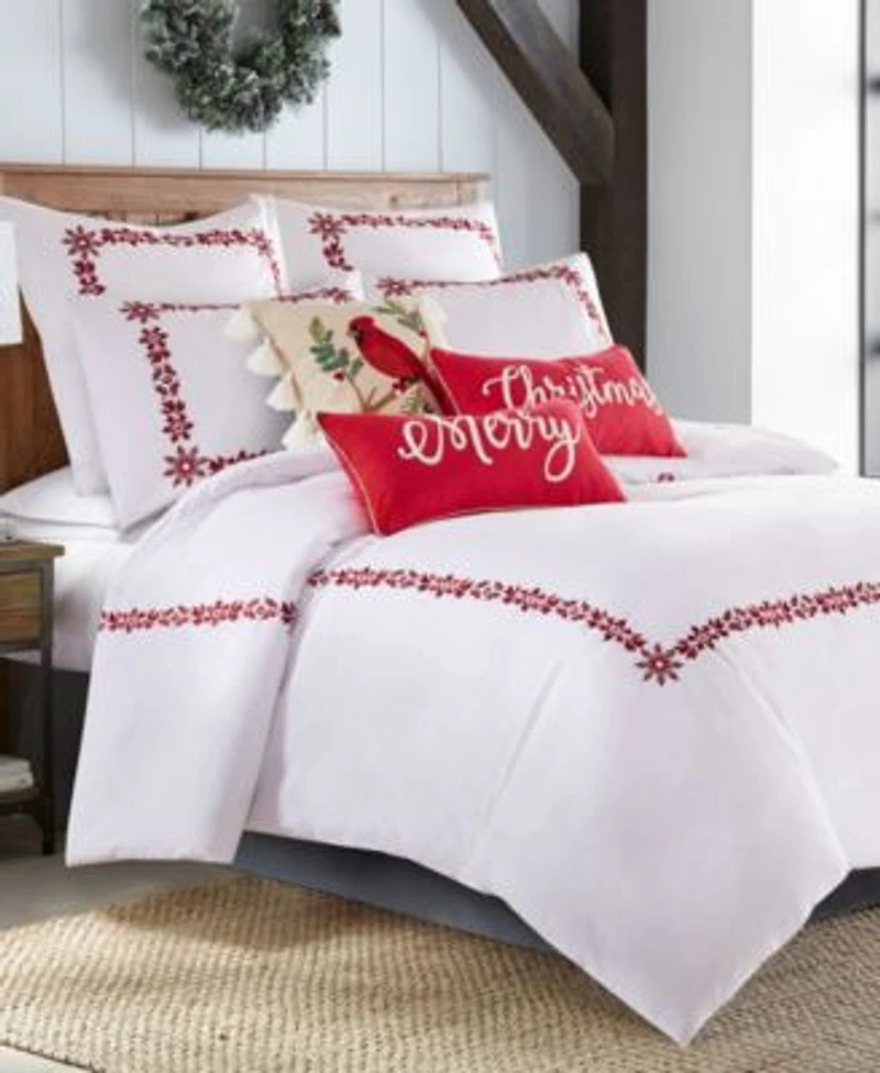 Levtex Holly Thistle Embroidered Duvet Cover Sets