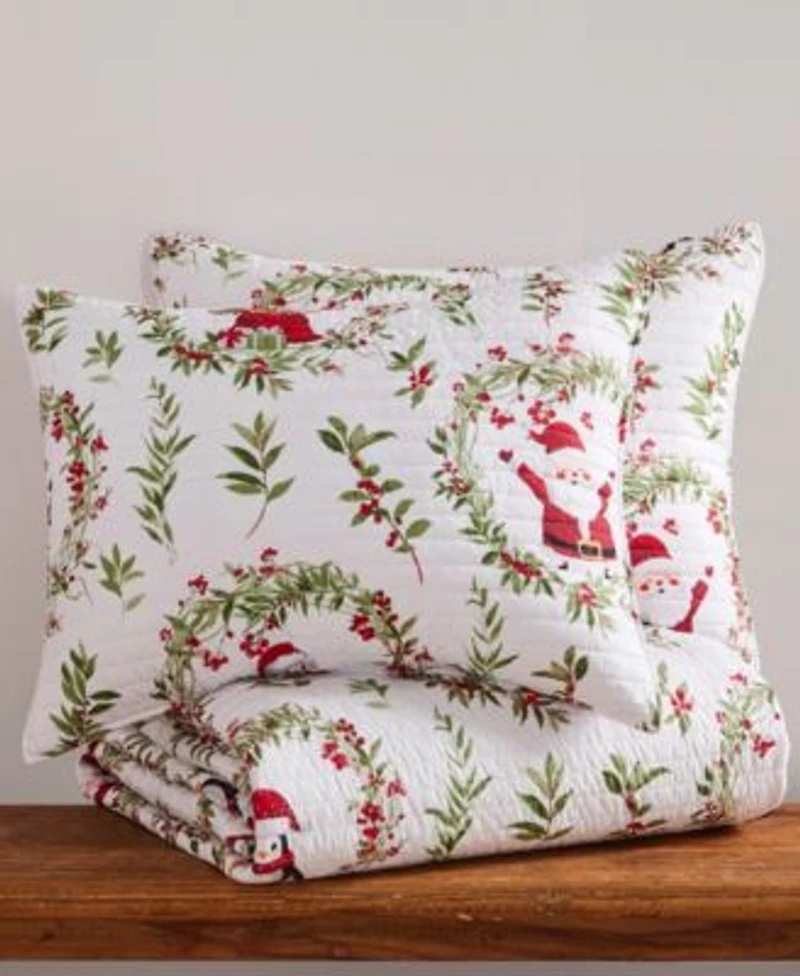 Levtex Merry Bright Pine Plaid Reversible Quilt Sets