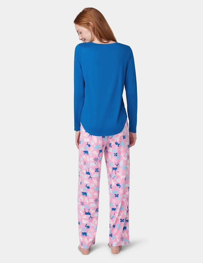 Hue Women's 2-Pc. Timeless Soft Jersey Packaged Pajama Set