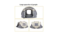 Slickblue 4-Person Pop Up Camping Tent, Easy Setup for Hiking, Fishing, Beach & Outdoor Adventures