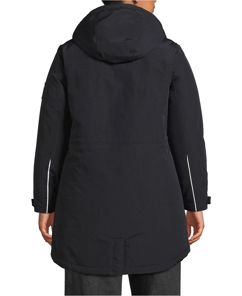 Lands' End Plus Squall Waterproof Insulated 3 1 Winter Parka