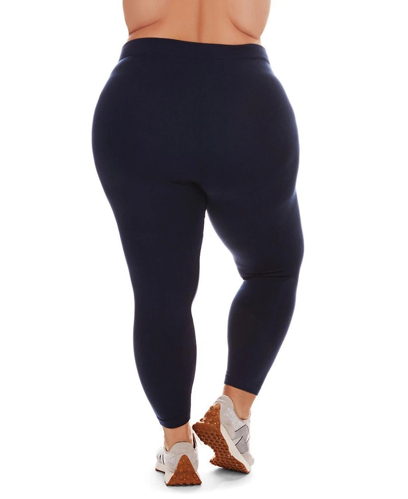 MeMoi Plus Seamless Fleece-Lined Leggings