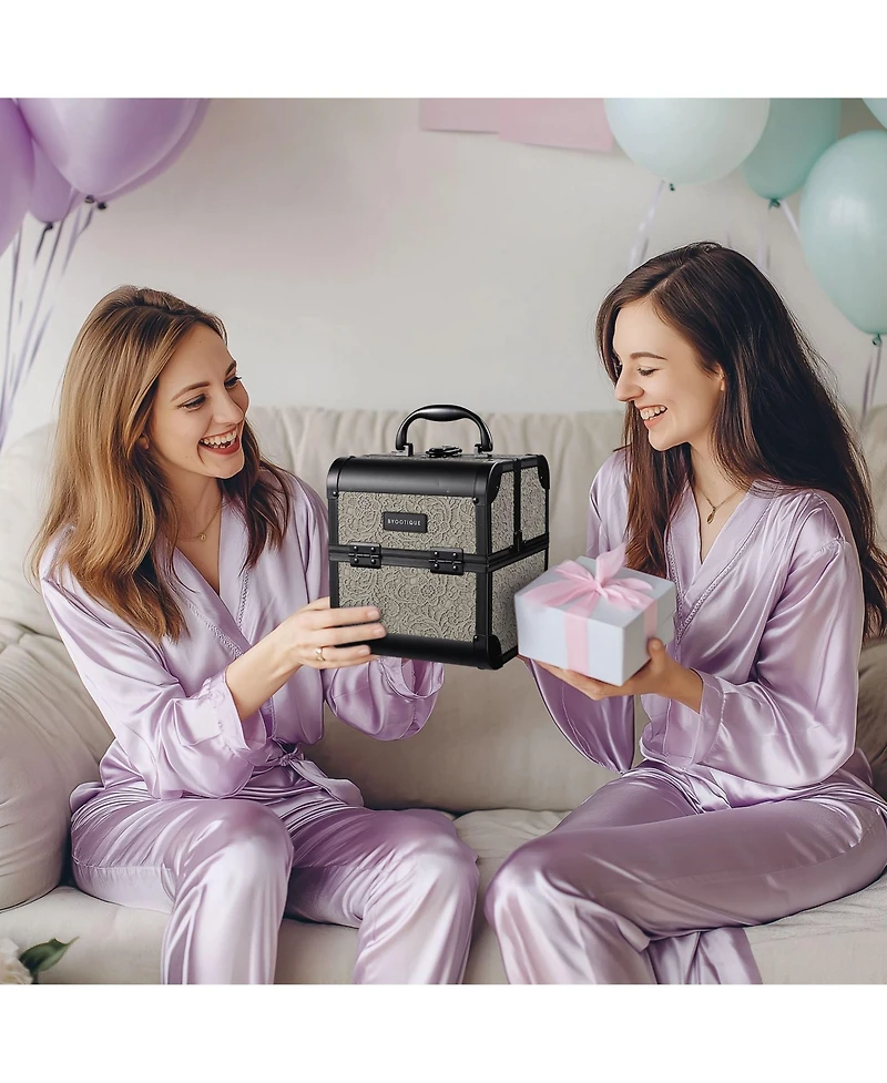 Byootique Makeup Train Case Cosmetic Organizer