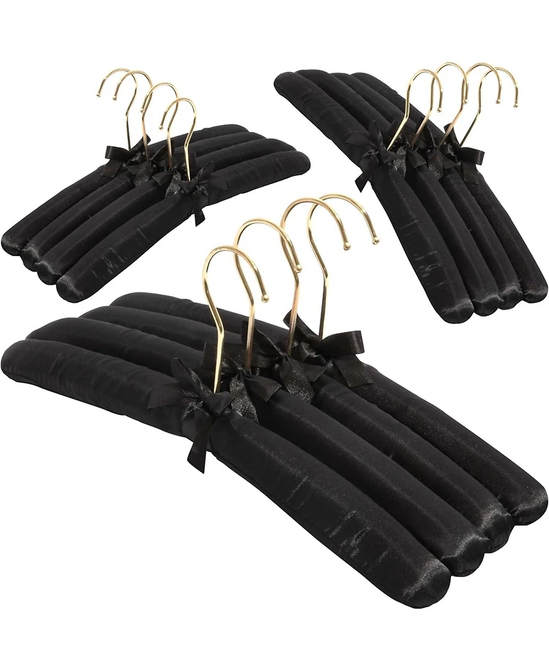 Florida Brands Padded Clothing Fabric Hangers for Women Set of 12