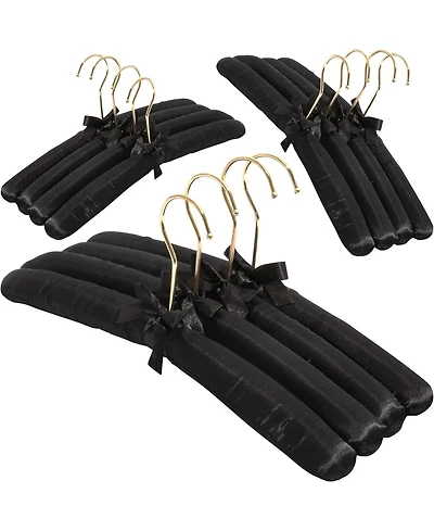Florida Brands Padded Clothing Fabric Hangers for Women Set of 12