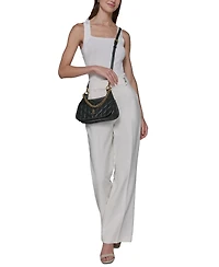 Karl Lagerfeld Paris Lafayette Quilted Leather Shoulder