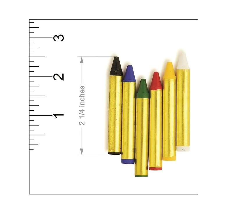 Dress Up America 6 Face Paint Crayons - Blister Pack