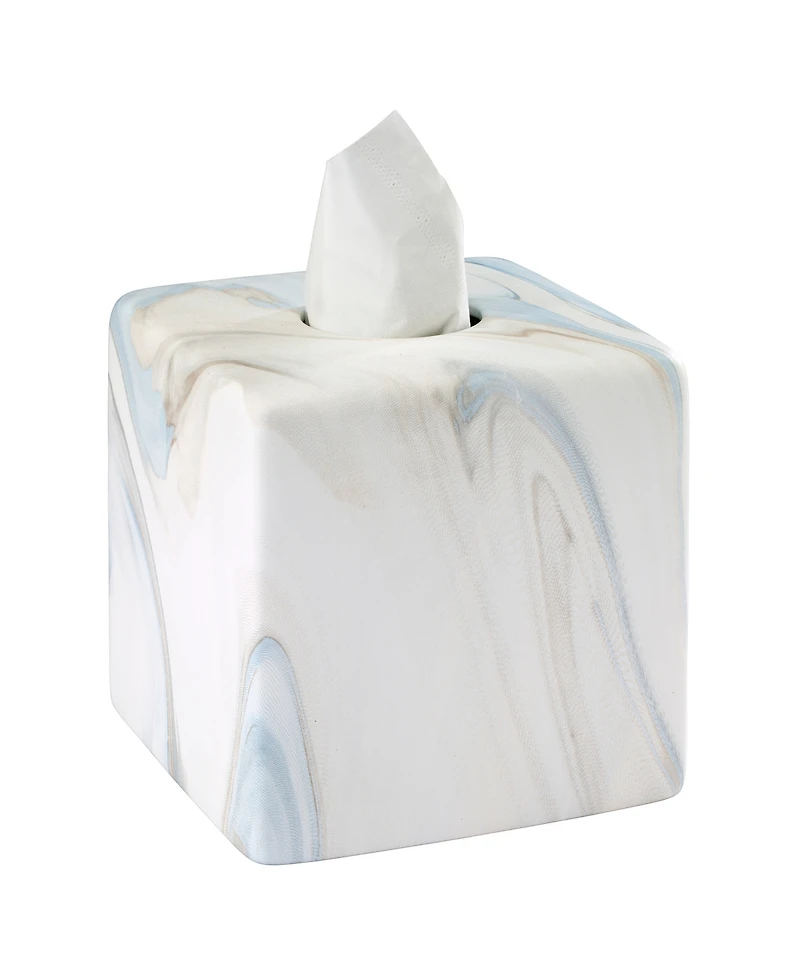 Avanti Waves Ceramic Tissue Box Cover