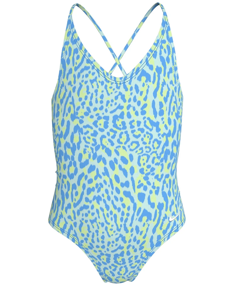 Nike Big Girls Lace-Up One-Piece Swimsuit
