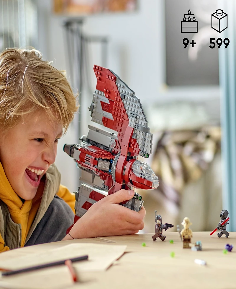 Lego Star Wars Ahsoka Tano's T-6 Jedi Shuttle Building Toy Set 75362, 601 Pieces