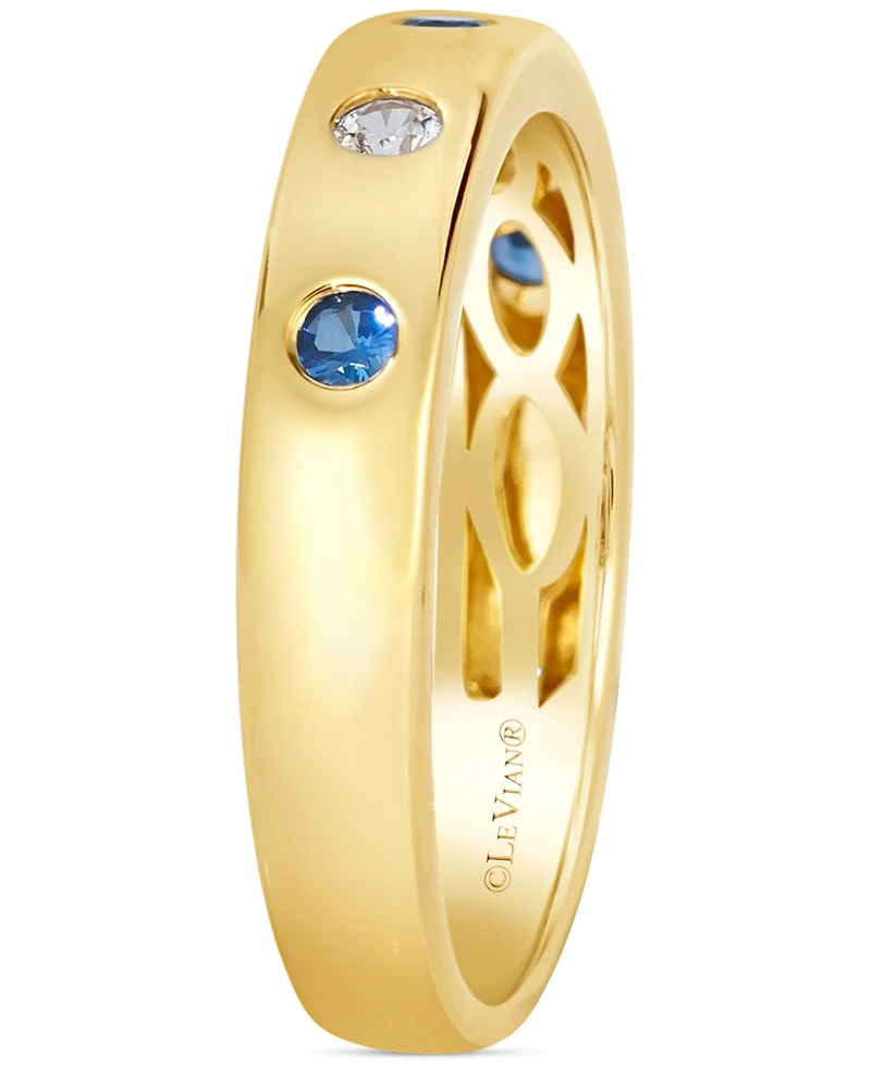 Le Vian Anywear Everywear Blueberry Sapphire (1/6 ct. t.w.) or Pink Sapphire (1/6 ct. t.w.) & White Sapphire (1/10 ct. t.w.) Ring in 14k Honey Gold (a