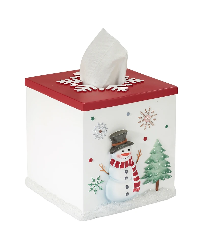 Avanti Winter Snowman Resin Tissue Box Cover