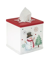 Avanti Winter Snowman Resin Tissue Box Cover