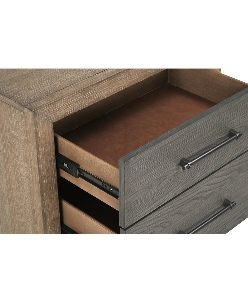 Portmore -Drawer Nightstand ( soft close drawers