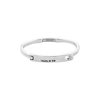 UNOde50 Rigid Sterling Silver Beret Clasp Bracelet