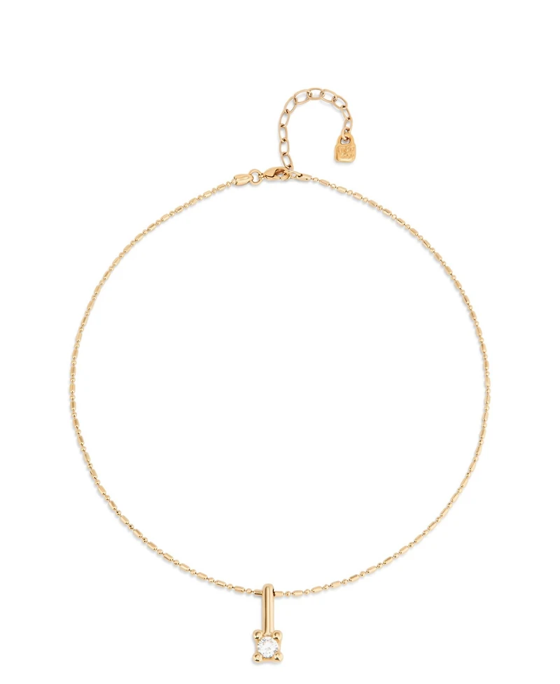 UNOde50 Metal Alloy and Central White Zircon chain
