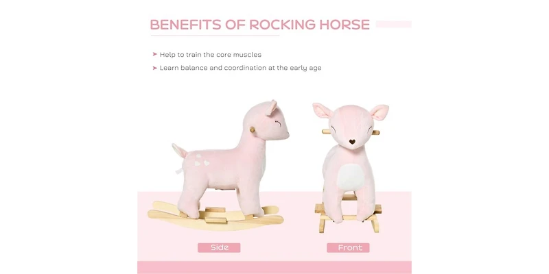 Slickblue Best Baby Rocking Horse for Kids Aged 3 to 6 Years Safe and Fun Ride-On Toy