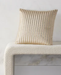 Hotel Collection Metallic Stripe Decorative Pillow, 20" x 20", Exclusively at Macy's