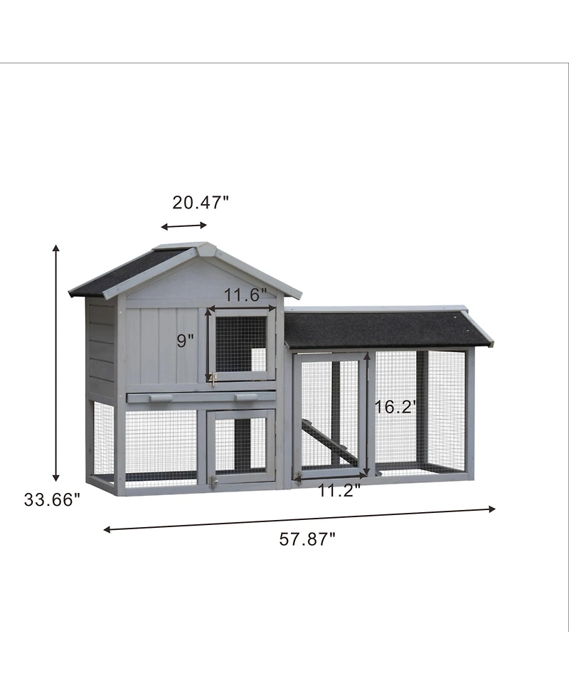 Streamdale Extensible Rabbit Hutch with Large Run Space