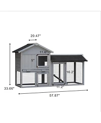Streamdale Extensible Rabbit Hutch with Large Run Space