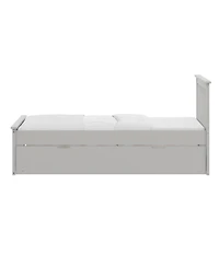 Streamdale Solid Wood Twin Bed with Trundle for Kids