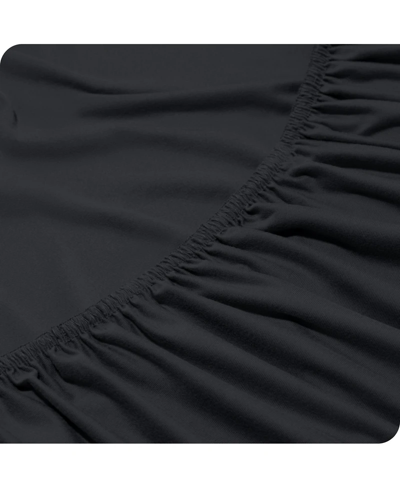 Bare Home 4 Way Microfiber Stretch Knit Sheet Set