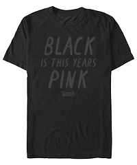 Fifth Sun Men's Black is Pink Short Sleeve T-Shirt
