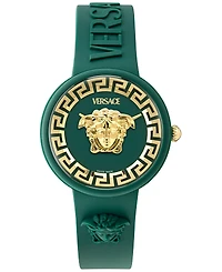Versace Women's Swiss V-Pop Green Silicone Strap Watch 39mm