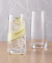 Anton Studio Designs Empire Clear Highball Tumblers, Set of 2