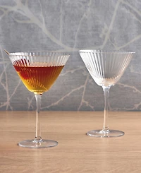 Anton Studio Designs Empire Clear Cocktail Glasses, Set of 2
