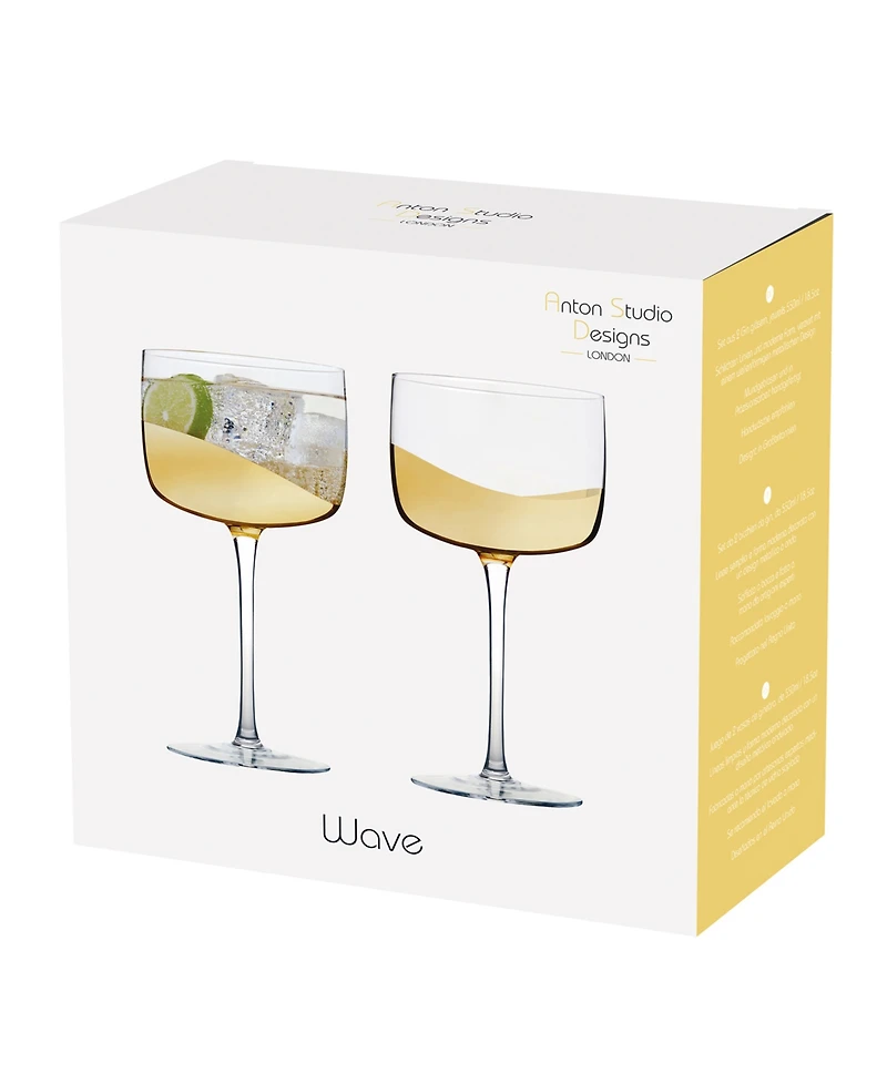 Anton Studio Designs Wave Gin Glasses