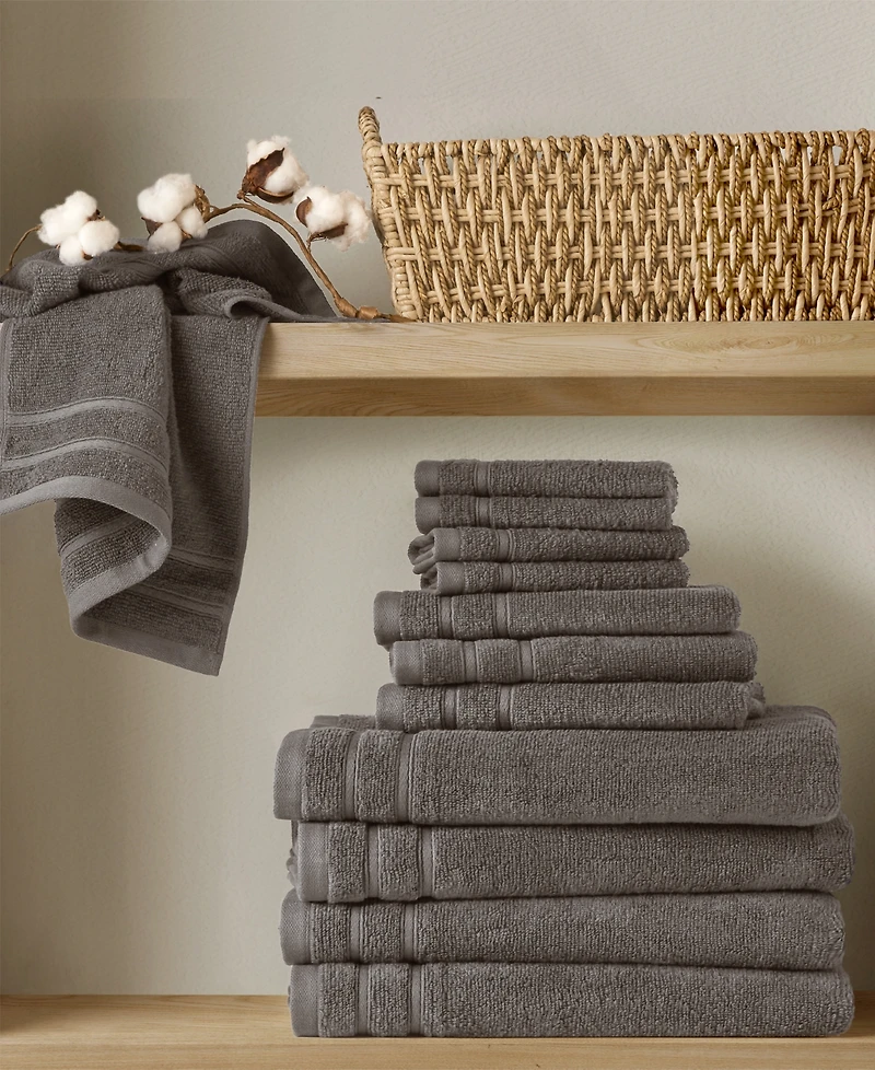 510 Design Essential Quick Dry Cotton -Pc. Bath Towel Set