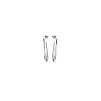 UNOde50 Sterling Silver Metal Clad Oval Shape Earrings