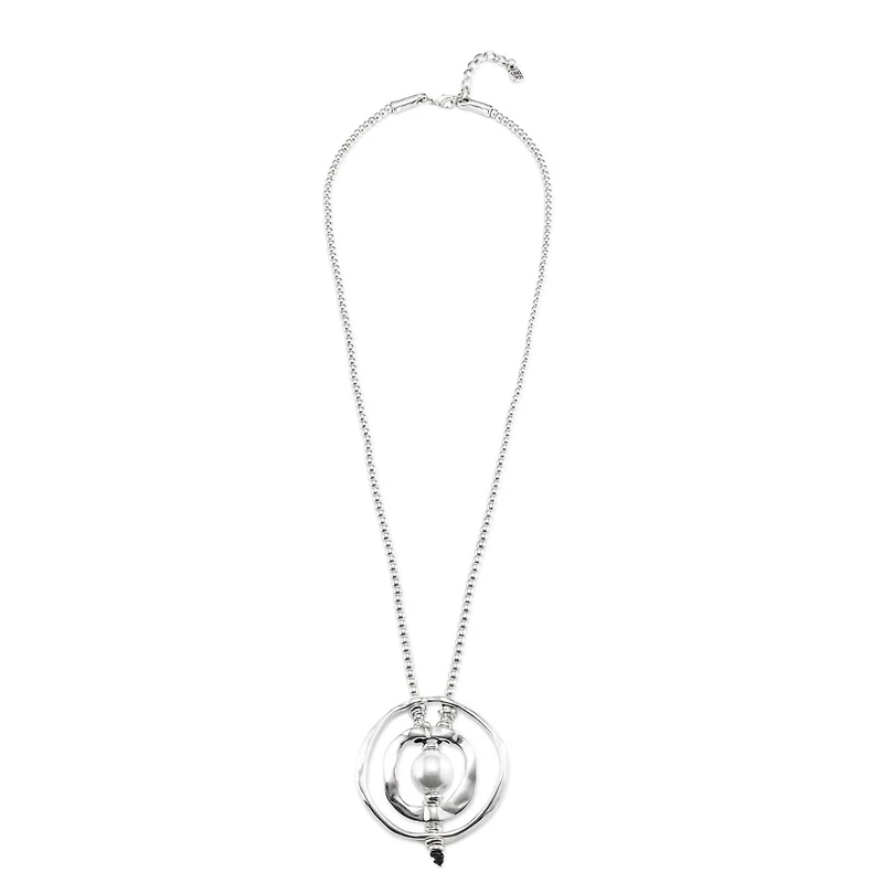 UNOde 50 Sterling Silver Mother of Pearl Pendant Necklace