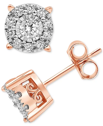 Diamond Stud Earrings (1/3 ct. t.w.) 14K White, Yellow or Rose Gold