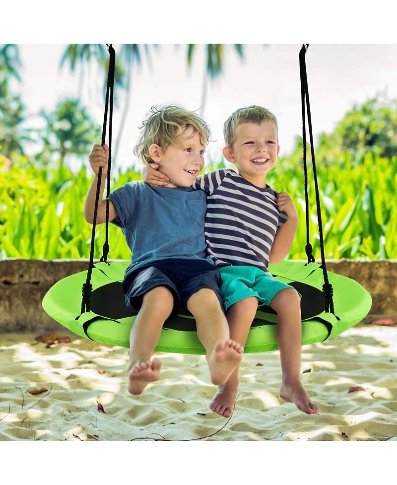 Sugift 40 Inch Flying Saucer Tree Swing Indoor Outdoor Play Set