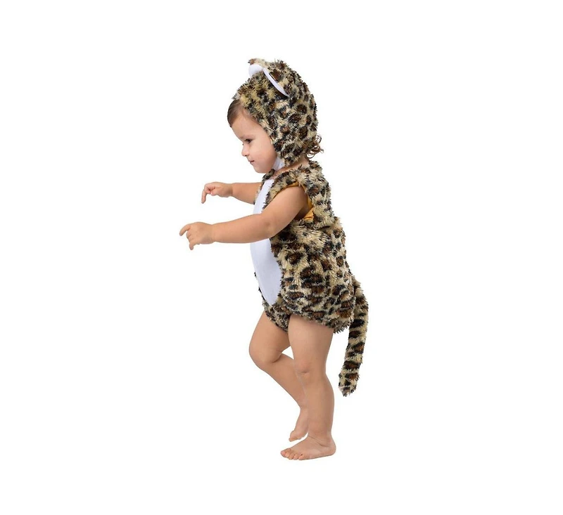 Dress Up America Leopard Romper & Hood Costume Set - Infants Boys Girls