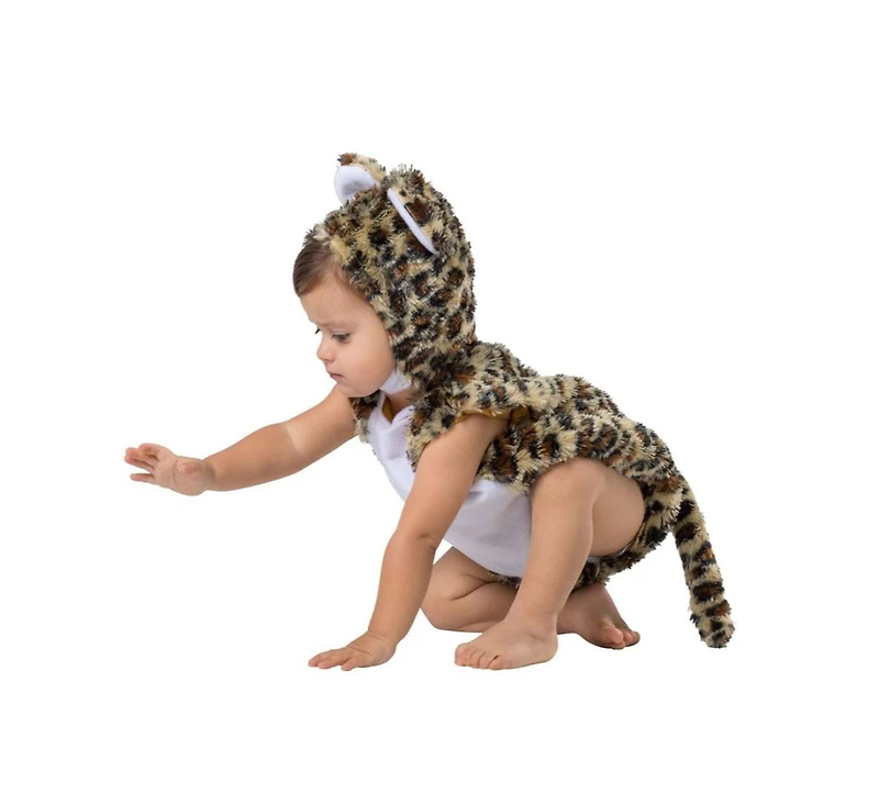 Dress Up America Leopard Romper & Hood Costume Set - Infants Boys Girls