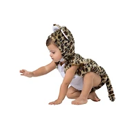 Dress Up America Leopard Romper & Hood Costume Set - Infants Boys Girls