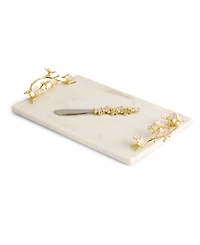 Michael Aram Cherry Blossom Small Cheeseboard and Knife Set
