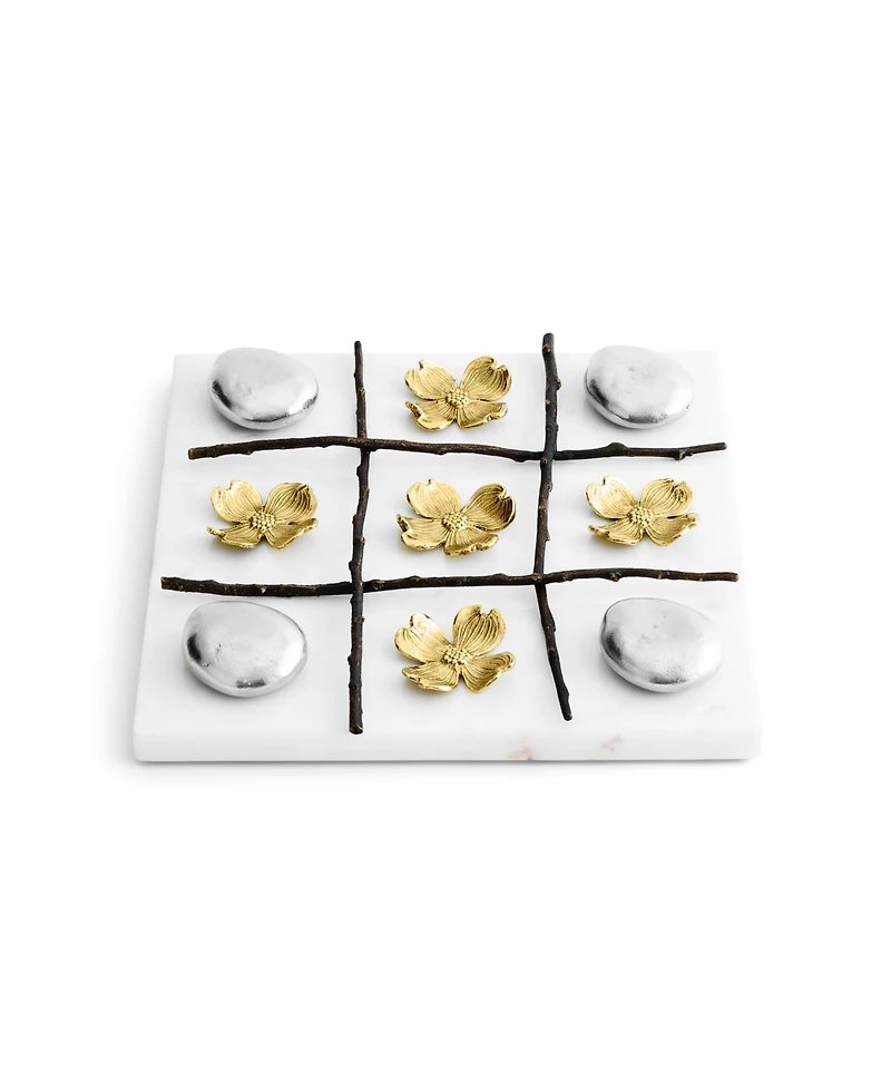 Michael Aram Dogwood Tic Tac Toe, 9" x 9"
