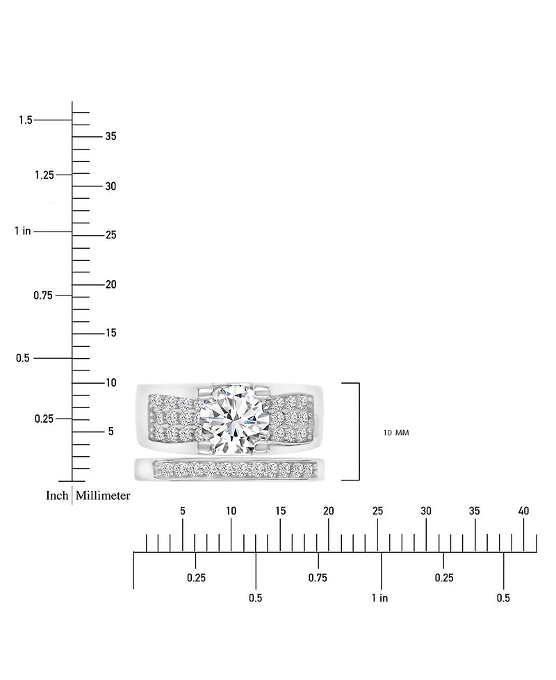 Cubic Zirconia Sterling Silver Ring, Exclusively at Macy's