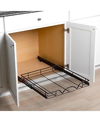 Florida Brands Black Pull Out Cabinet Organizer 22 x 21 In