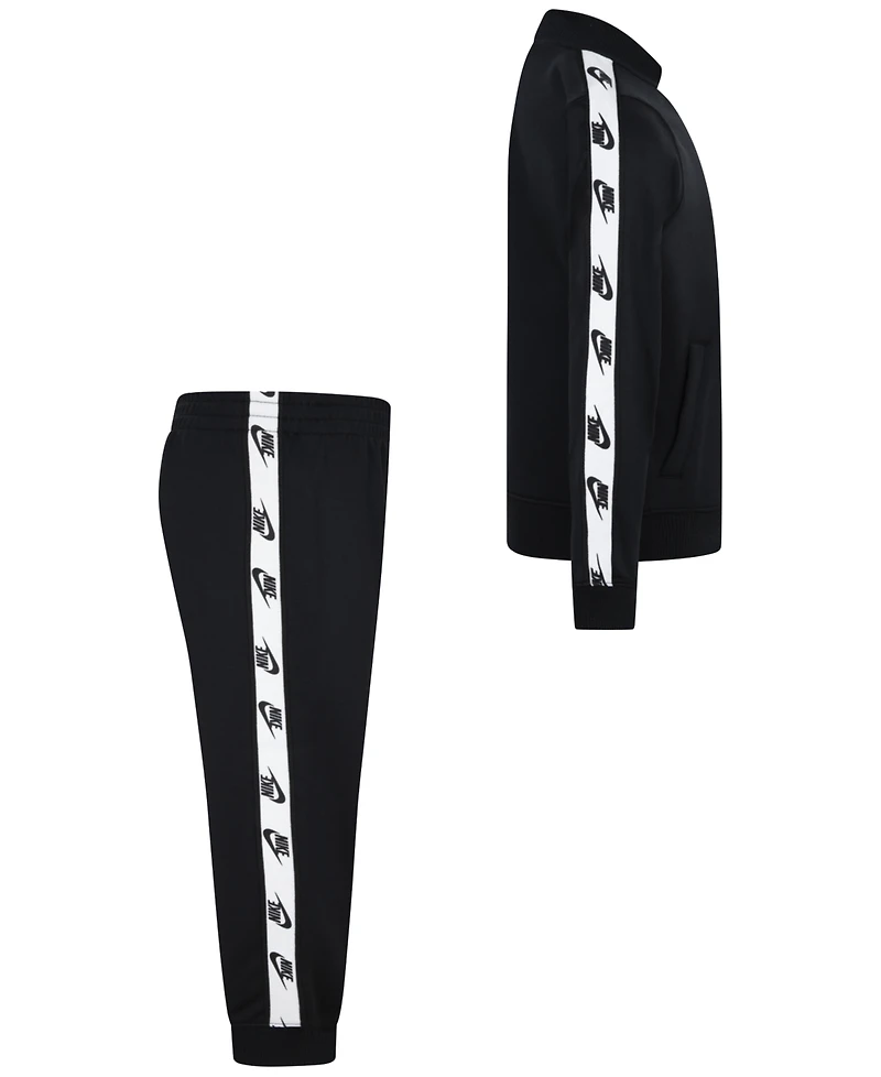 Nike Little Boys Dri-fit Full-Zip with Logo Taping Trim Jacket & Pants, 2-Piece Set