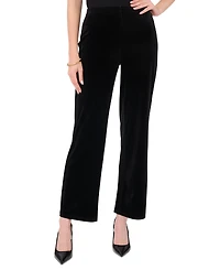Sam & Jess Women's Velvet Straight-Leg Pull-On Pants