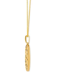 Le Vian Nude Diamond & Chocolate Diamond Filigree Disc Adjustable 20" Pendant Necklace (3/8 ct. t.w.) in 14k Gold
